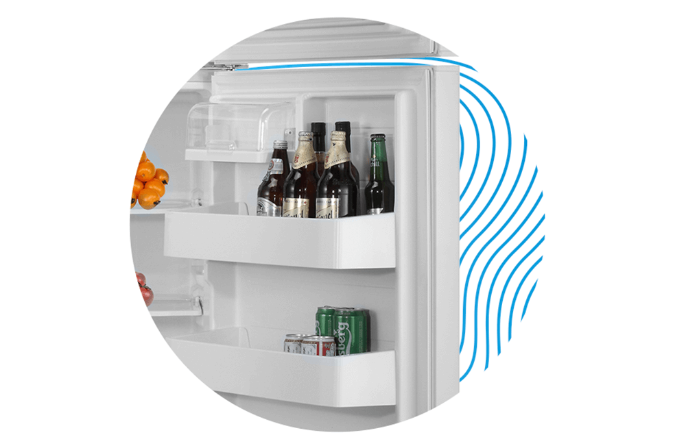 
Smad 21 Cu. Ft. Black Frost Free Top Mount Freezer Refrigerator with Reversible Door