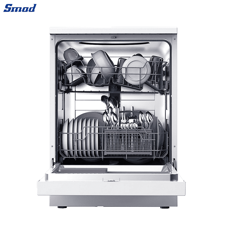 
Smad 12 Place-Settings White Stand Alone Dishwasher with 30 Mins Ultra Rapid Cycle