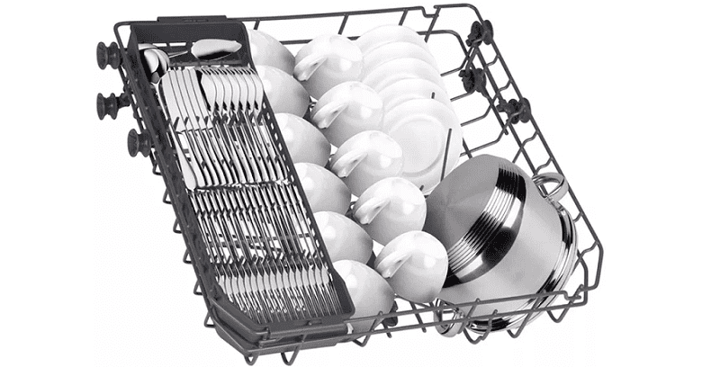 
Smad 14 Sets White Half Load Freestanding Dishwasher with Removable Basket