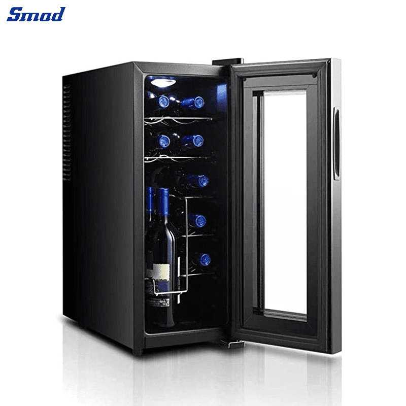 Smad 12 Bottle Small Built-in Wine Fridge with thermoelectric cooling technology