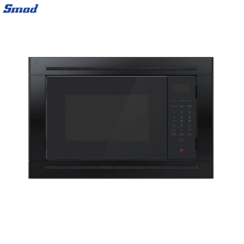 Smad 900W Black Stainless Built In Microwave with 10 power levels