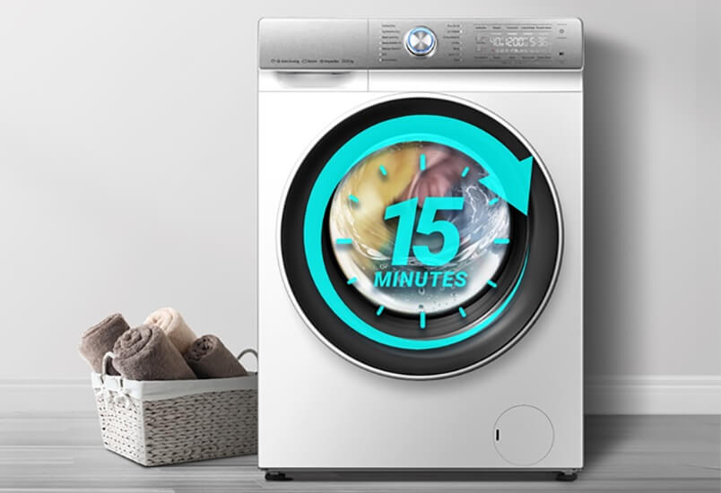 
Smad Stackable Washer and Dryer Combo with 15 minutes wash