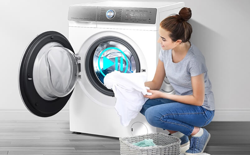 
Smad Stackable Washer and Dryer Combo with Pause & Add Function