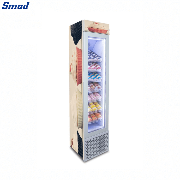 
Smad Commercial Slim Upright Display Freezer with Digital temperature control