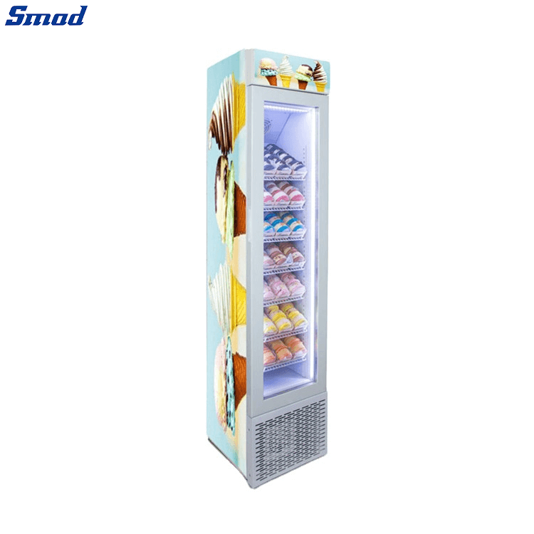 
Smad Commercial Slim Upright Display Freezer with Inner LED Light