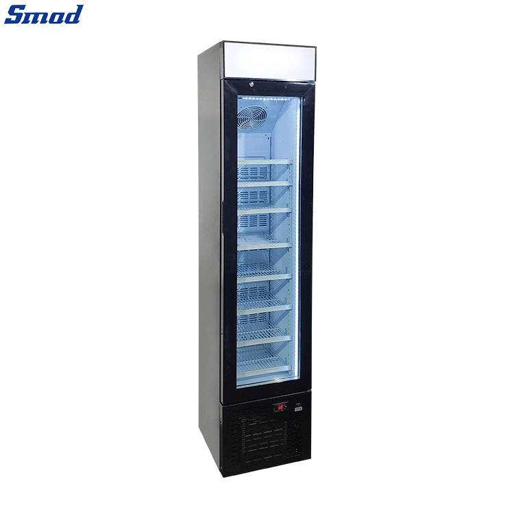
Smad Commercial Slim Upright Display Freezer with Adjustable shelves