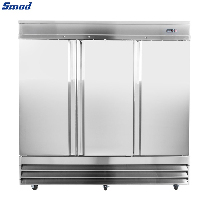 Smad 3 Door Commercial Reach-in Freezer with CFC free refrigerant