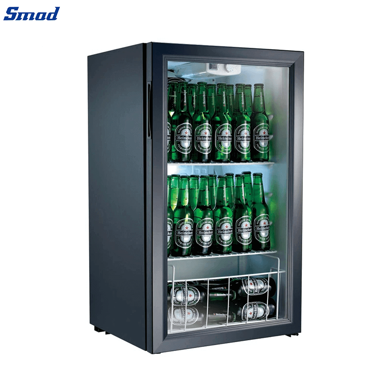 
Smad Mini Beer Fridge with Double layer foaming glass
