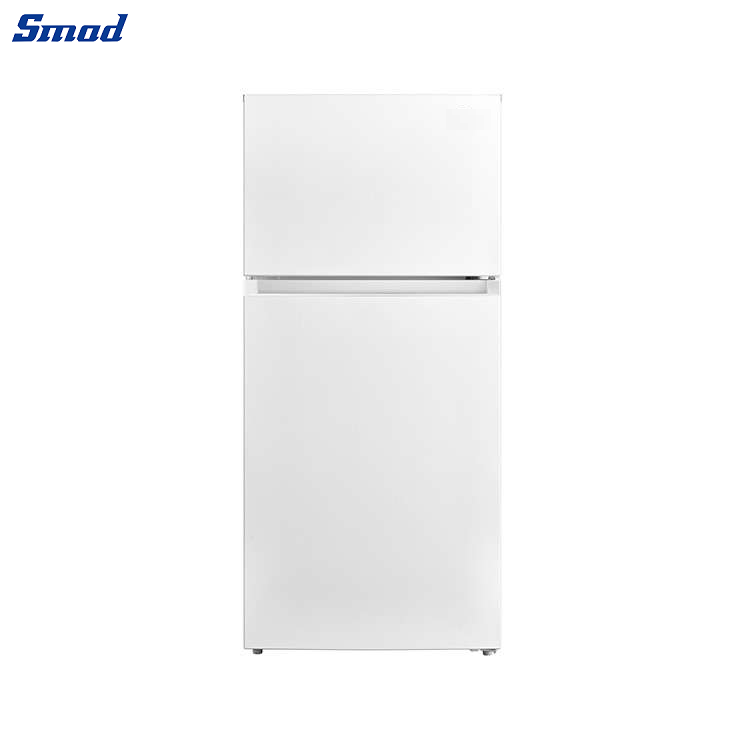 
Smad White Top Mount Freezer Refrigerator with Interior LED Lights