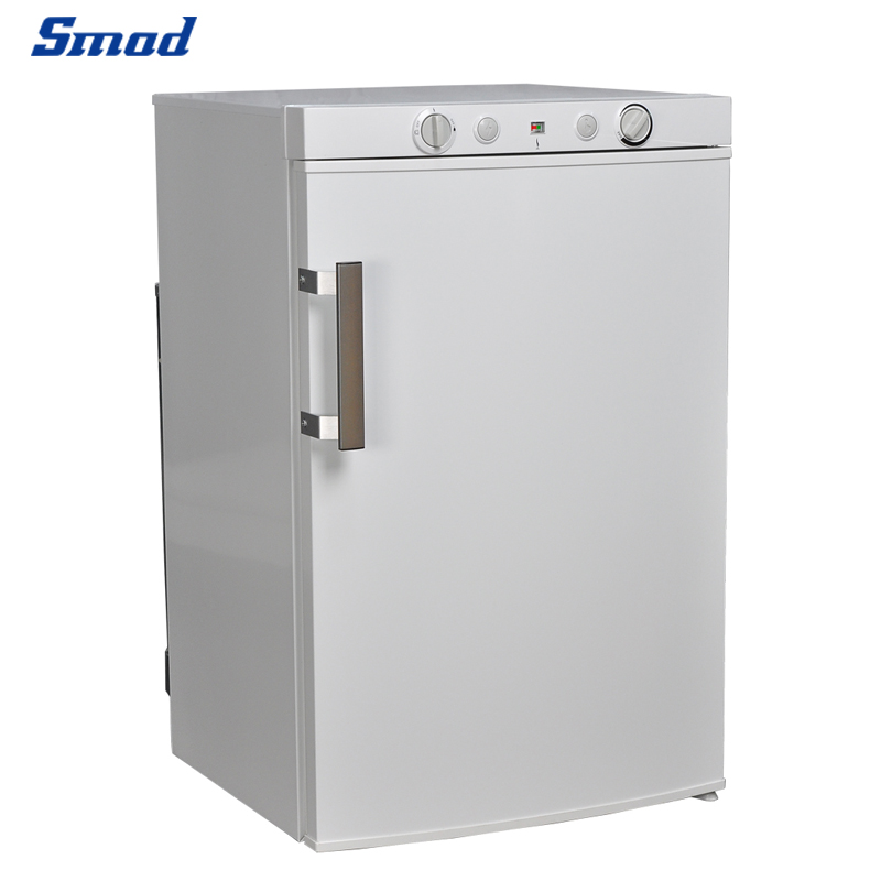 Smad 3.5 CU.FT Propane Refrigerator 3 Way GAS Refrigerator with Freezer, DSG-100D2U(Black)