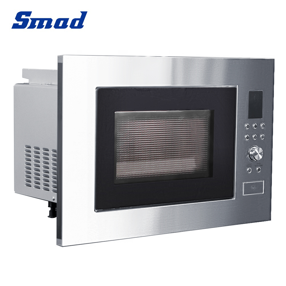 Smad 23L 900W Stainless Steel Built-In Microwave with Turntable