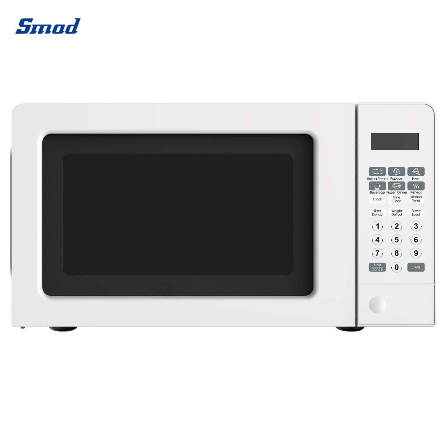  Smad Small Microwave Oven 0.7 Cu.Ft, Mini Microwave Oven with  9.6'' Removable Turntable, 6 Auto Preset Menus, Child Lock, Easy Clean  Interior, Black, 700W : Home & Kitchen