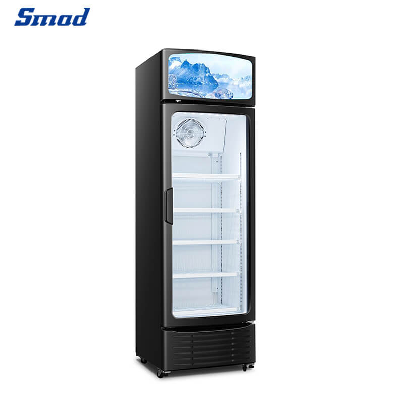 Smad Glass Door Beverage Cooler Refrigerator with No Frost